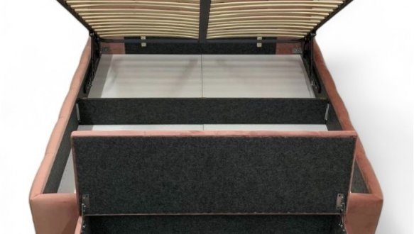 Ліжко м'яке двоспальне Тейлор з підйомним механізмом та нішею для білизни 21