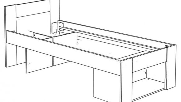 Ліжко 90 з тумбочками Ріко 0