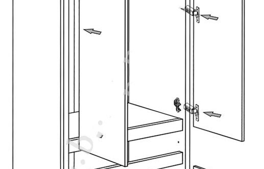 Шкаф SZF 4D1S VMV Holding Нортон 2 дверный дуб сонома 88 см 2
