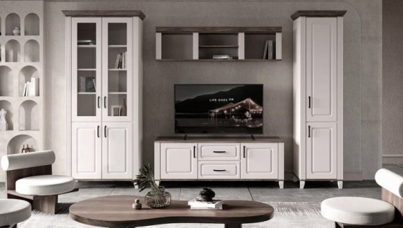 Пенал REG2D Канді Білий альпійський / Дуб стірлінг / Білий матовий 2