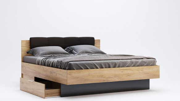 Кровать с ящиками для белья без каркаса 160х200 Луна