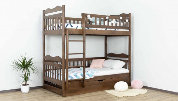 Двухьярусная кровать с подьемным механизмом Рукавичка