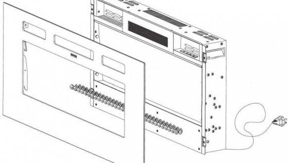 Тумба ТВ 180 EF Pafos з електрокаміном 6