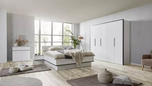 Шафа 5дв Міромарк Лука 5 дверна білий глянець 250 см 1