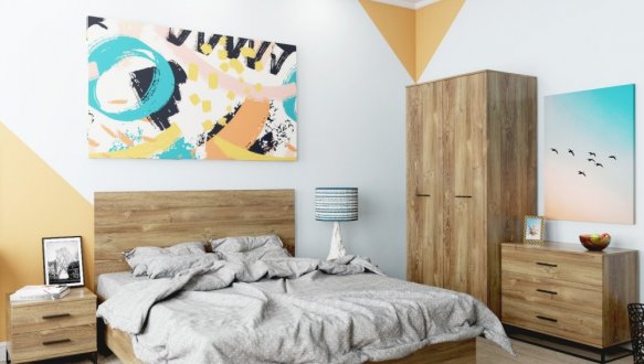 Ліжко двоспальне Art in Head Ascet / Аскет 140 см 10