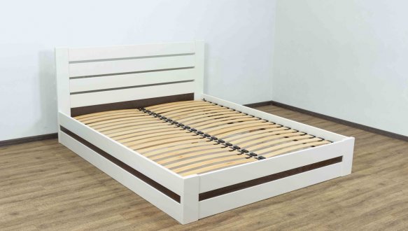 Ліжко дерев'яне Дрімка Лотос з підйомним механізмом та нішею для білизни Бук 10