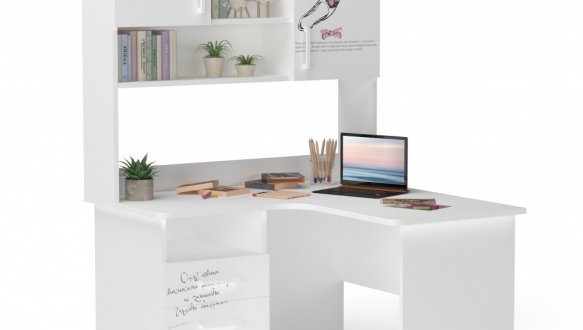 Стол угловой с надстройкой 14