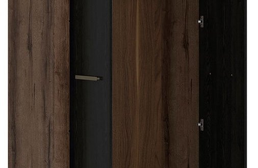 Шафа SZF2D BRW Poland Balin 2 дверна дуб чорний 98 см 2