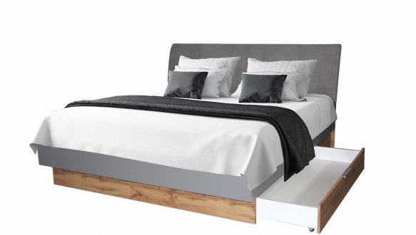 Кровать 1.8х2.0 мягкая спинка с ящика без каркаса Линц