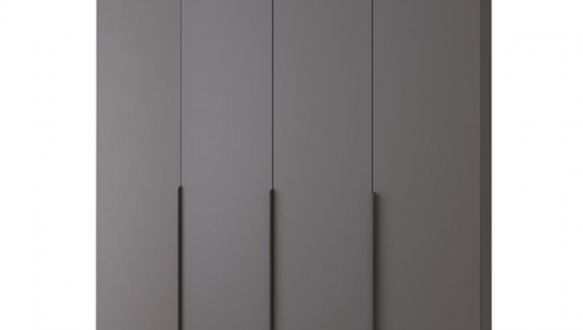 Шкаф Mebelstar Оскар четырехдверный с антресолью Антрацит 200 см 4