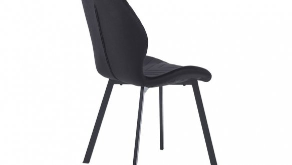 Стілець N-54 чорний велюр + чорний 2