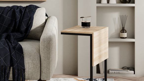 Стол-трасформер Just Fiji Дуб сонома/Чёрный