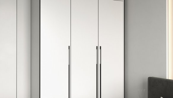 Шкаф Морели R-0015 Рамо 3 дверный белый с полками 150 см 0