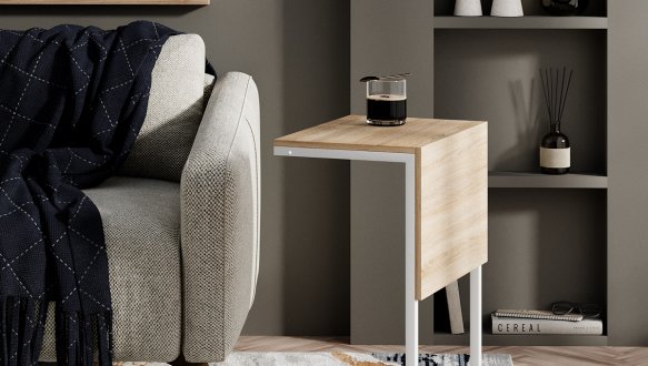 Стол-трасформер Just Fiji Дуб сонома/Белый