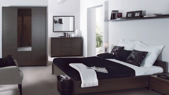 Спальня Kaspian/Каспиан BRW Poland №1 со шкафом 5D2S и комодом 4S 0