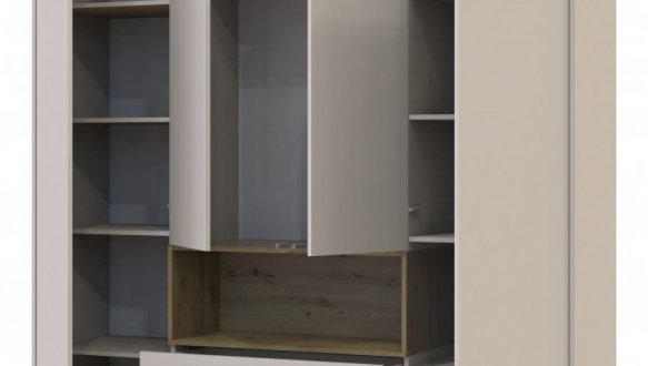 Шкаф для одежды с нишею Дорос Дейл кашемир 4 дверная 206 см 2