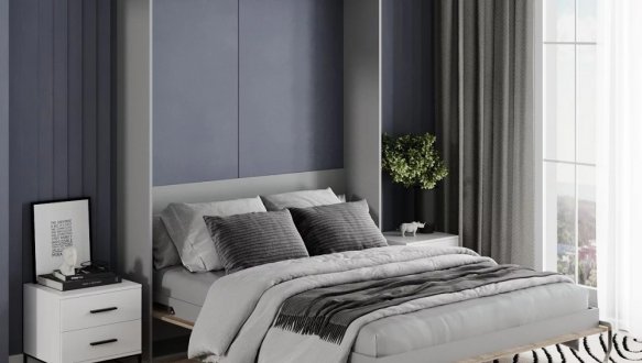 Кровать двуспальная шкаф трансформер Art in Head Juno / Джуно 160 см 3