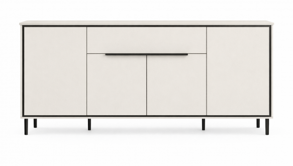 Комод KOM4D1S Хілс/Heels Кашемір/Чорний Гербор