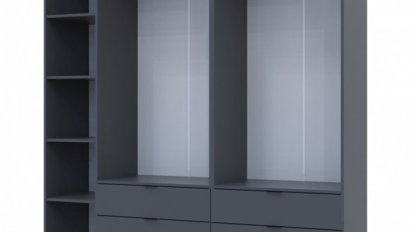 Шкаф Дорос Гелар графит 5 дверной 193,7 см 3