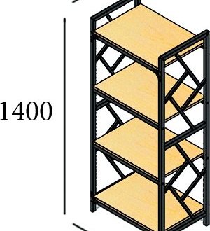 Стелаж 4 полички Ромбо 0