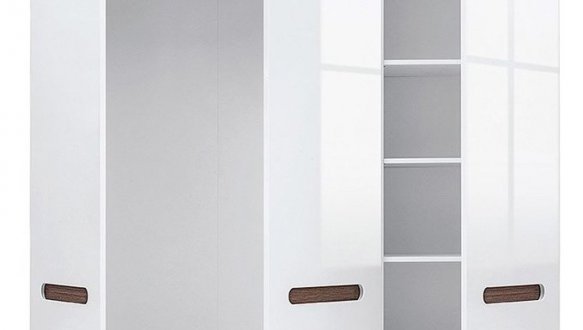 Шкаф SZF3D/21/18 BRW Poland Azteca trio 3 дверный белый 180 см 4