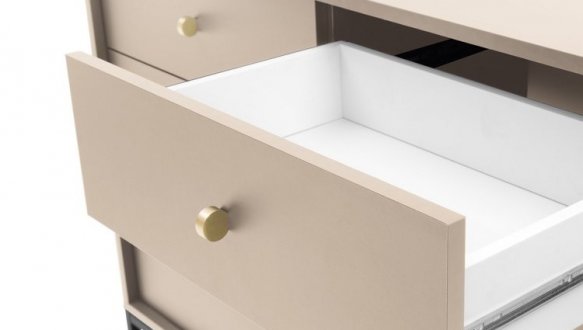 Комод Моно / Mono MKSZ104 Бежевый/черные ножки 7