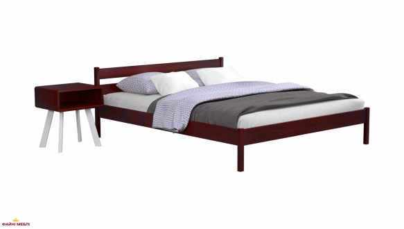 Ліжко двоспальне дерев'яне Естелла Нота Бене 160 см Масив бука 2