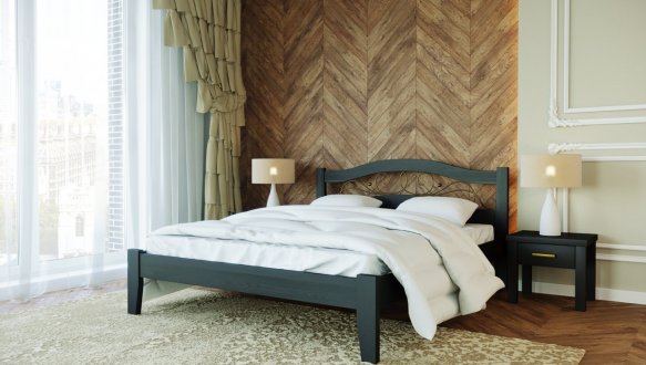 Кровать деревянная Лев Афина массив Бук 2