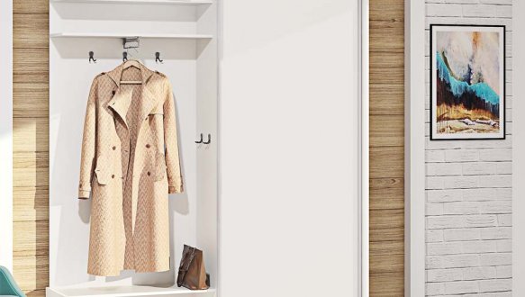 Прихожая-купе 1.4 m DSP odnodvernii / 1,4 м ДСП одностворчатая Комфорт мебель