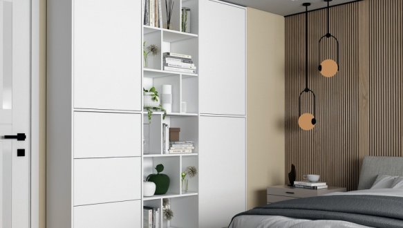 Шкаф Дорос Морган 3 дверный с 3-мя ящиками белый 180 см 0