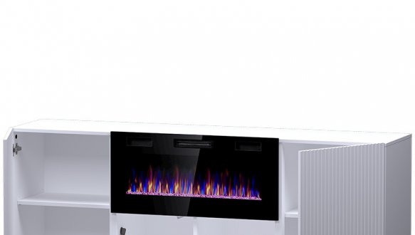 Комод 180 EF Pafos з електрокаміном 6