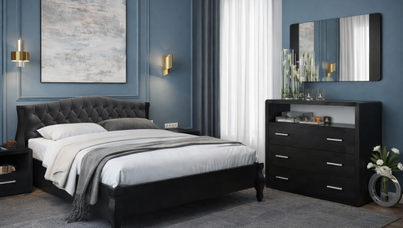 Спальня Corona/Корона Arbor Drev с комодом 3S и тумбами