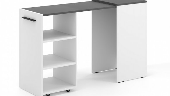 Тумба-трансформер Dolli Белый бриллиант/Графит серый 3