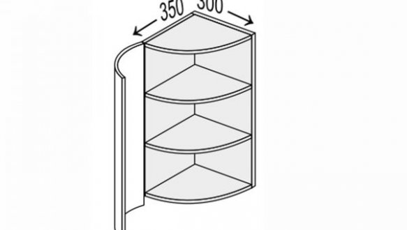 Секція верхня 30ВЗР/720 1дв Закінчення Радіусне Глорі