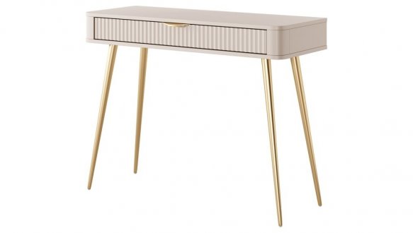 Стол туалетный 1S/100 Беж/Золотые ножки Lante 1