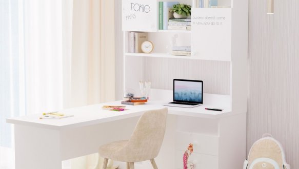 Стол угловой с надстройкой 3