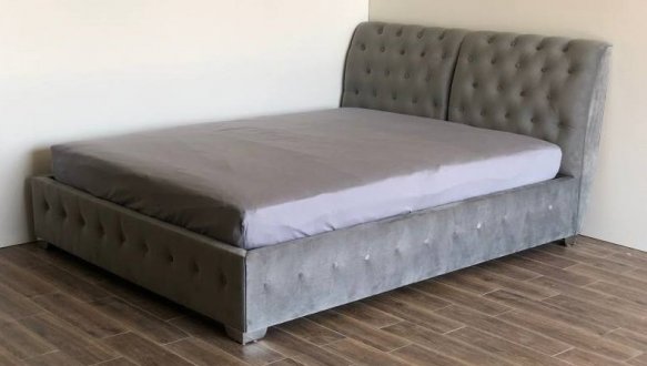 Ліжко м'яке двоспальне Городок меблі Октавія без підйомного механізму