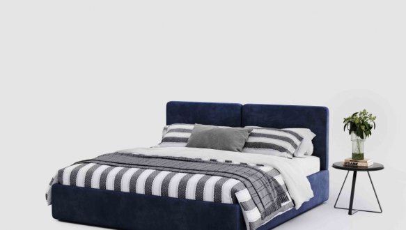 Ліжко двоспальне м'яке Woodsoft Elim II / Елім II з підйомним механізмом та нішею для білизни 3