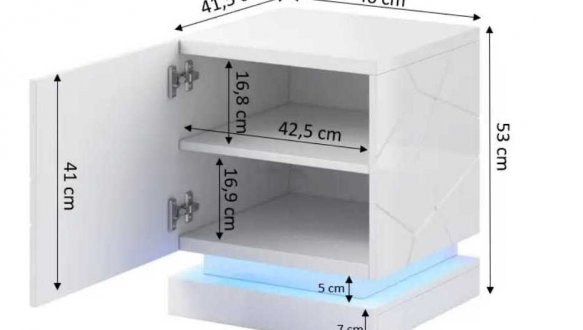Тумба прикроватная 2 шт. Qiu 0