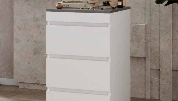 Комод-трансформер Molli Білий діамант/Графіт 1