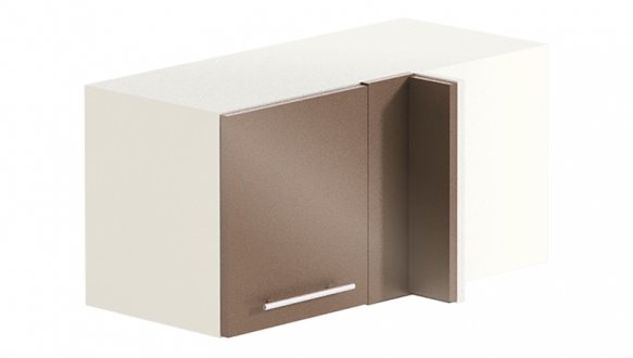 Антресоль А70х40.36.1Д кут. неглубокая Крашеный высокий глянец с печатью