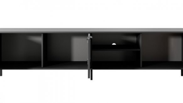 Тумба под телевизор Черный/Дуб артизан 3D/203 Rave 0