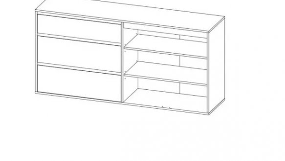 Комод 2Д3Ш Нітро 0