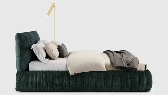 Кровать двуспальная мягкая Woodsoft Kemi / Кеми 10