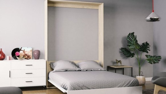 Кровать двуспальная шкаф трансформер Art in Head Mitra / Митра 140 см 24