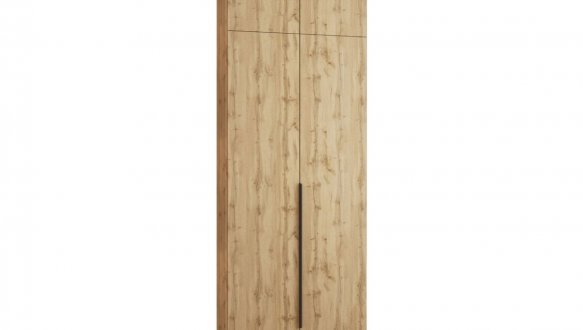 Шкаф Mebelstar Оскар двухдверный с антресолью Дуб тахо 100 см 2