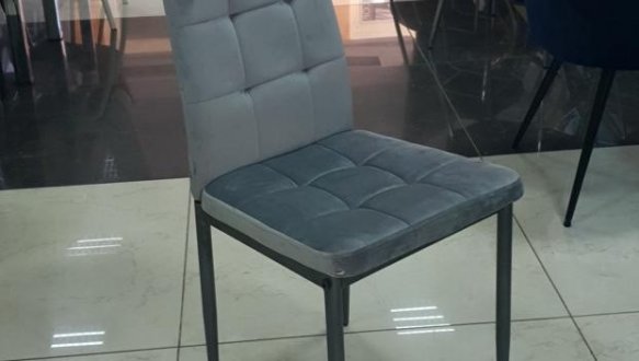 Стул N-66-2 серый велюр 1