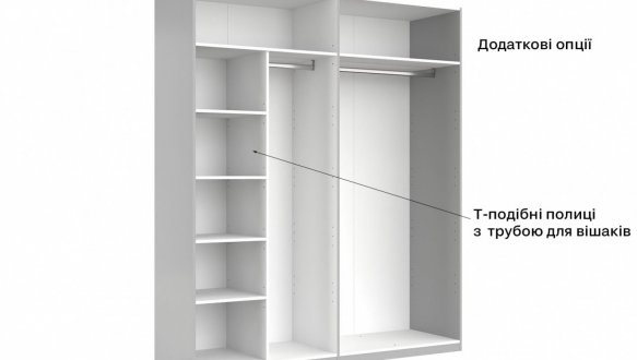 Шкаф 4 дв Миромарк Меги 4 дверный шиншила серая 180 см 2