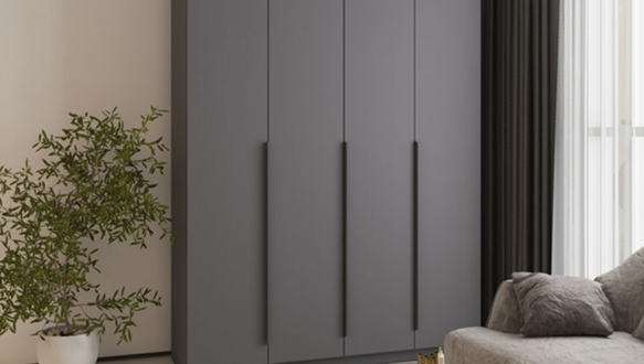 Шафа Mebelstar Оскар чотирьохдверна 160 см Антрацит 160 см