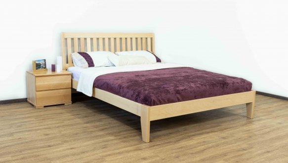 Ліжко двоспальне дерев'яне Дрімка Каміла Бук